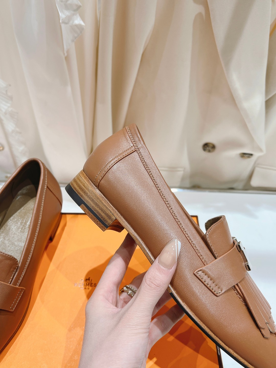 高版本出厂 🆕Herme…s fw new arrival～H家新款kelly扣乐福鞋鞋型很好看，见到到