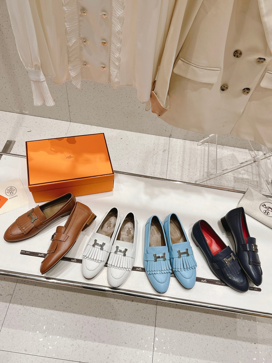 高版本出厂 🆕Herme…s fw new arrival～H家新款kelly扣乐福鞋鞋型很好看，见到到