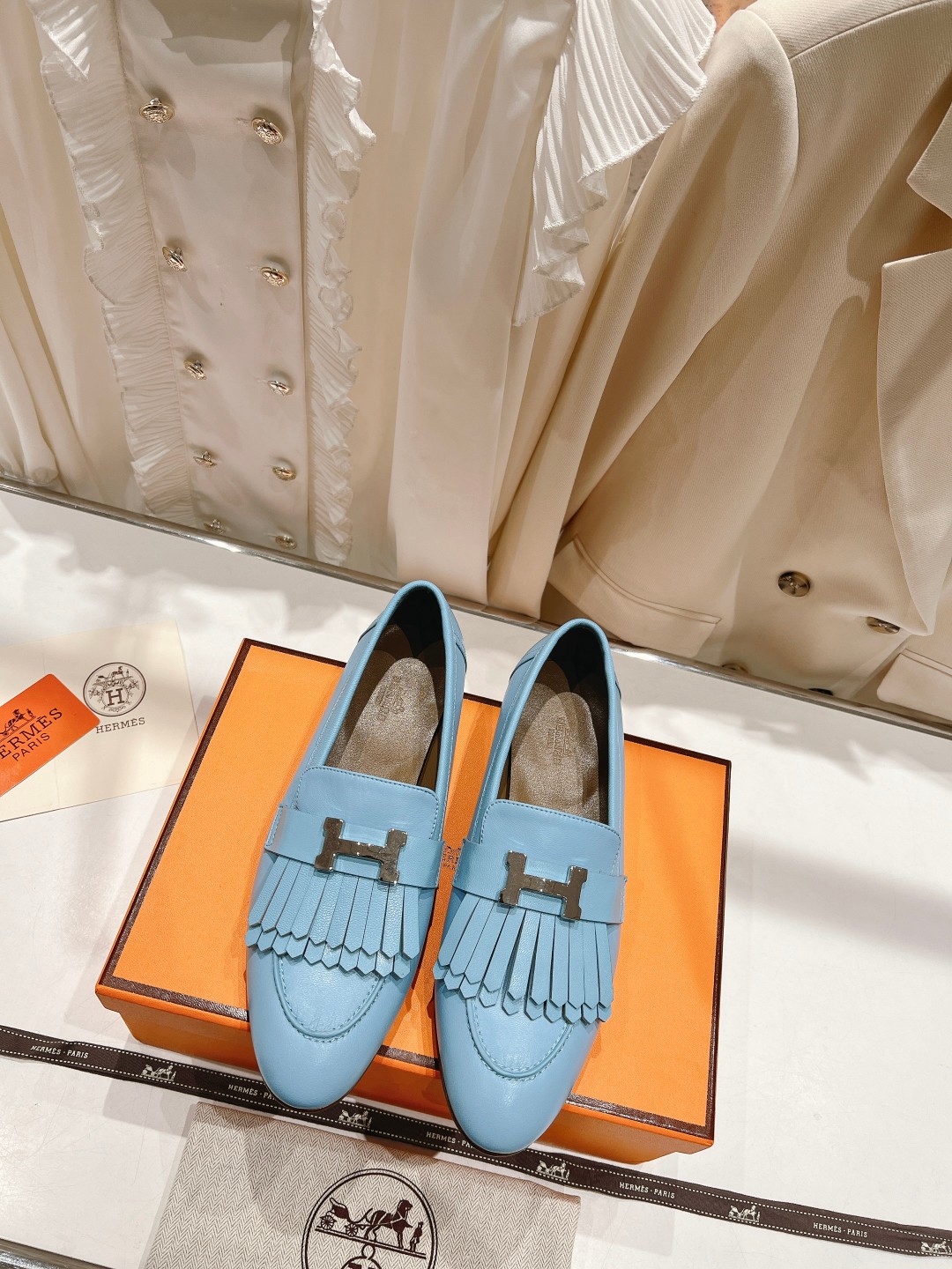 高版本出厂 🆕Herme…s fw new arrival～H家新款kelly扣乐福鞋鞋型很好看，见到到