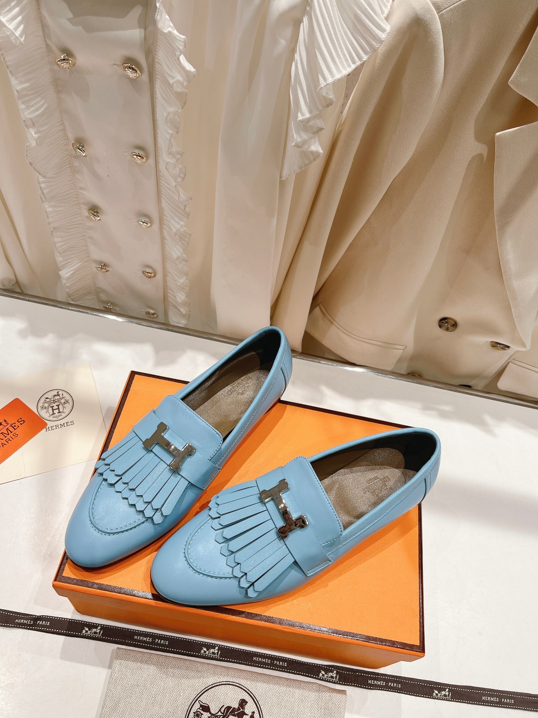 高版本出厂 🆕Herme…s fw new arrival～H家新款kelly扣乐福鞋鞋型很好看，见到到