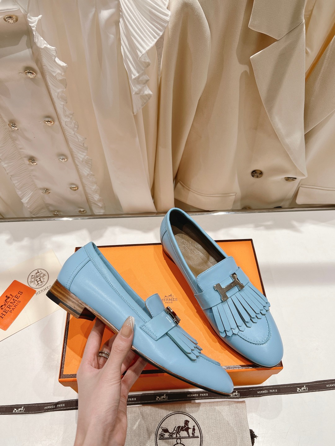 高版本出厂 🆕Herme…s fw new arrival～H家新款kelly扣乐福鞋鞋型很好看，见到到