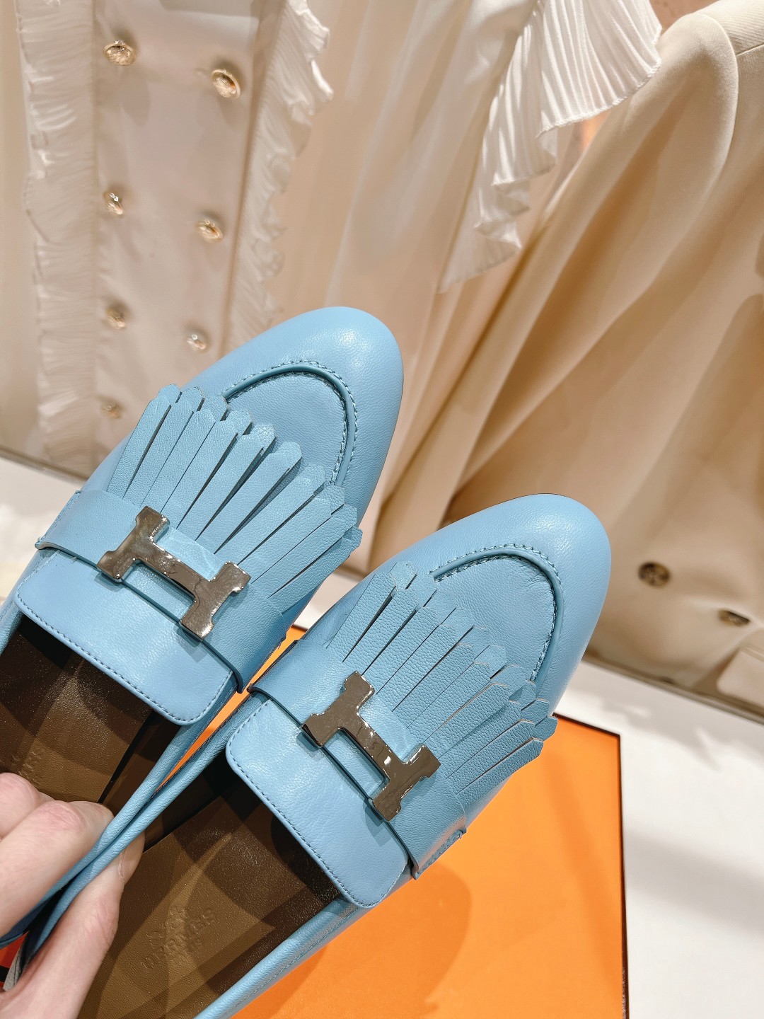 高版本出厂 🆕Herme…s fw new arrival～H家新款kelly扣乐福鞋鞋型很好看，见到到