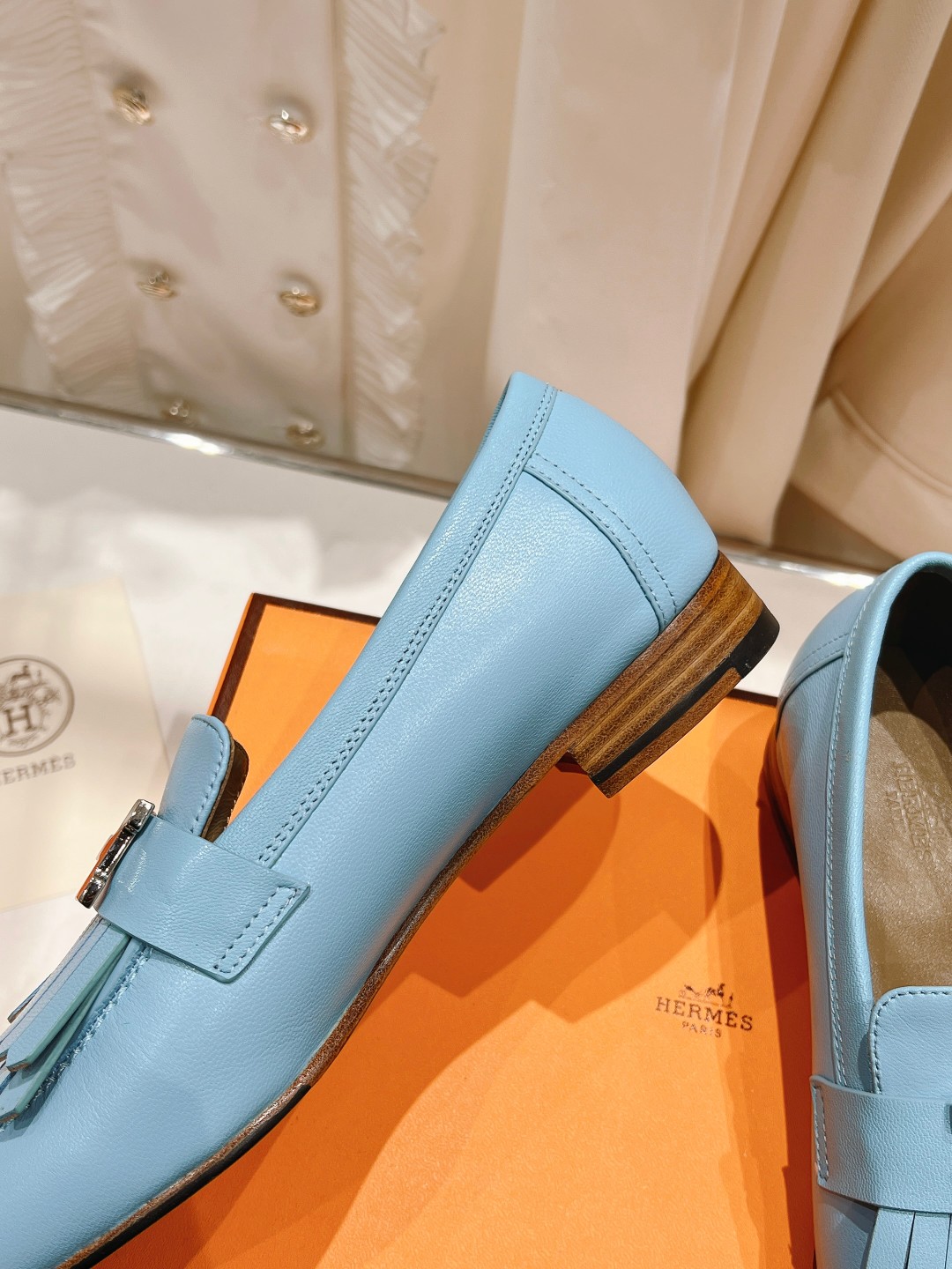 高版本出厂 🆕Herme…s fw new arrival～H家新款kelly扣乐福鞋鞋型很好看，见到到