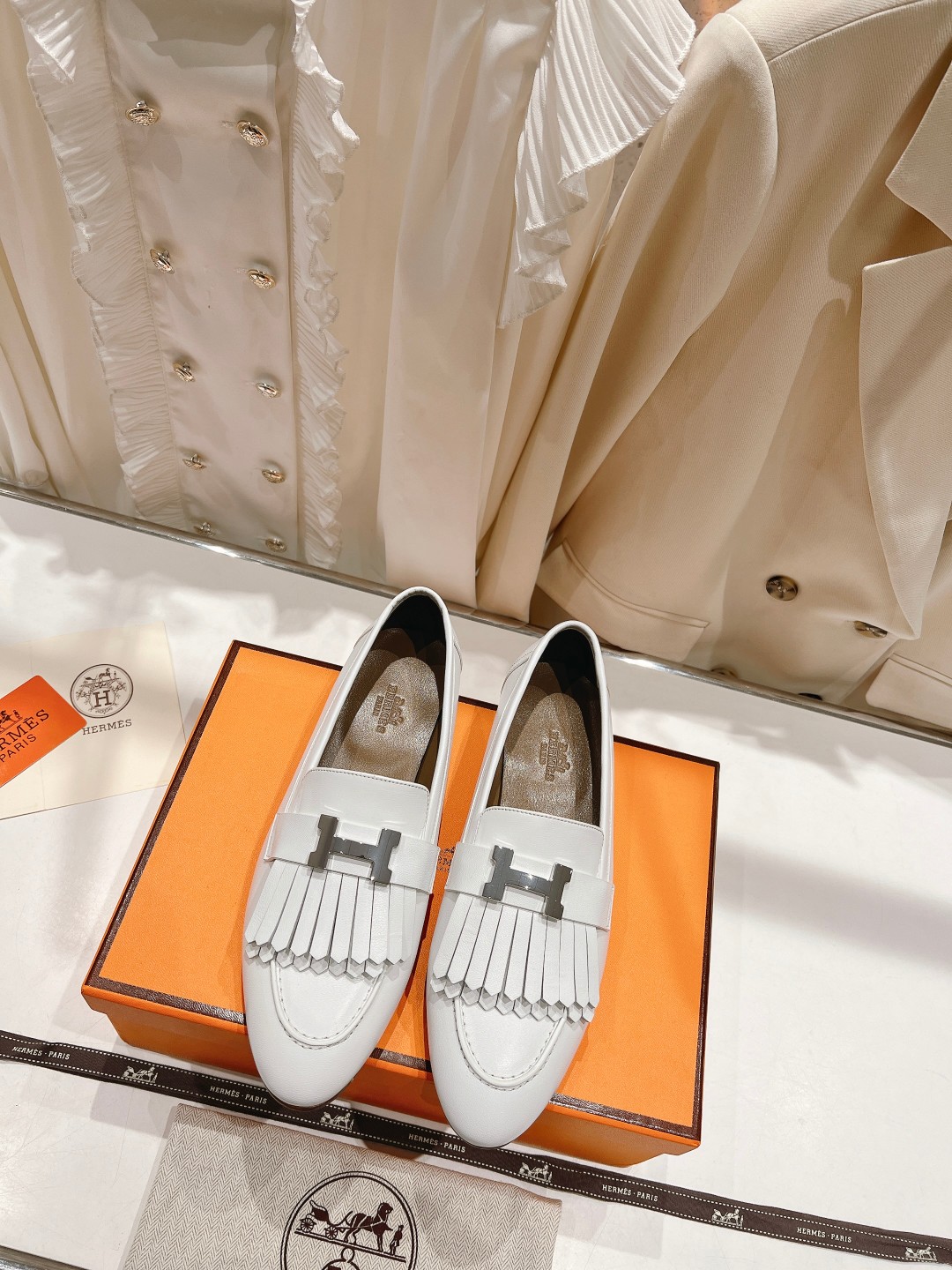 高版本出厂 🆕Herme…s fw new arrival～H家新款kelly扣乐福鞋鞋型很好看，见到到