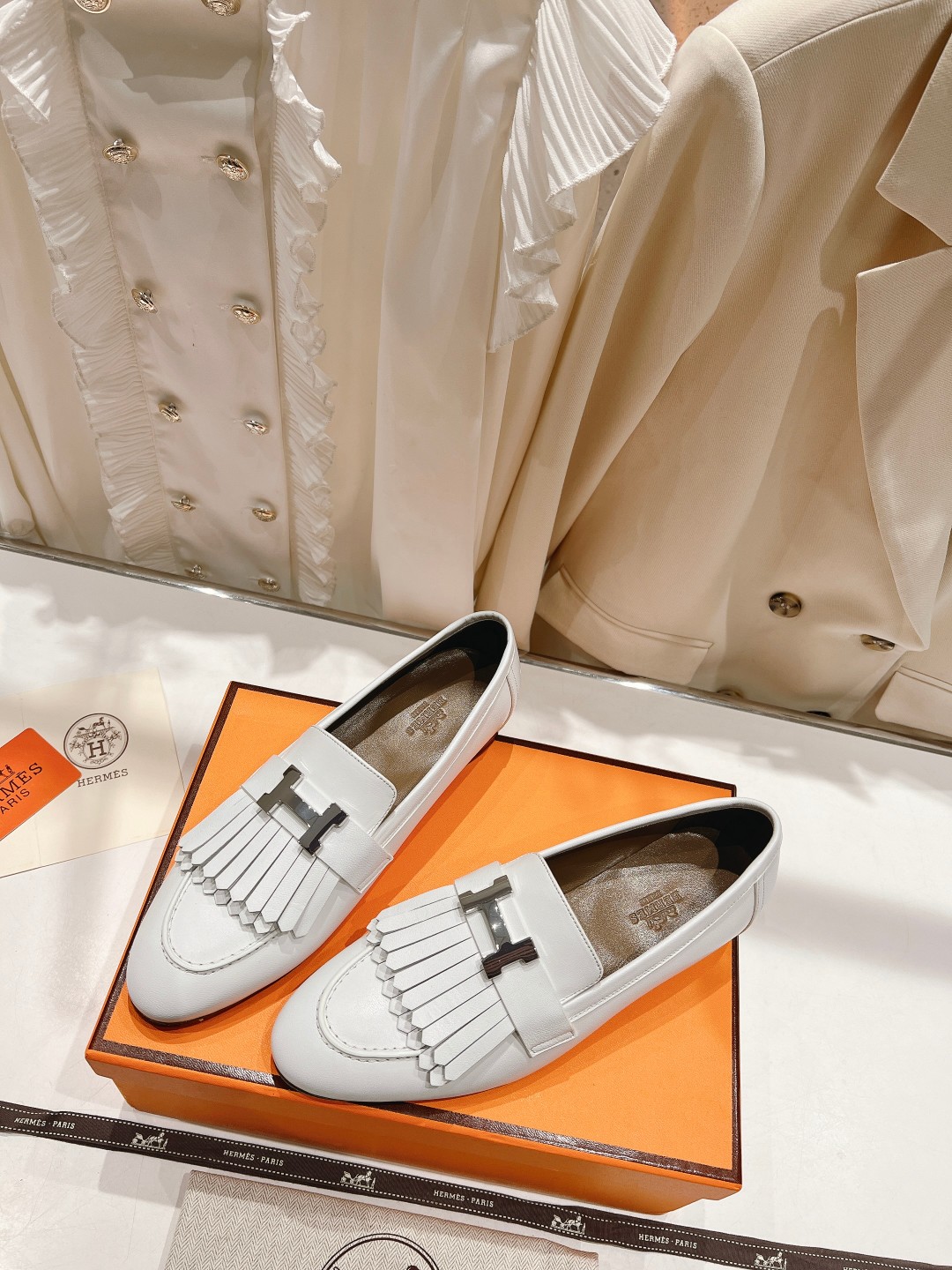 高版本出厂 🆕Herme…s fw new arrival～H家新款kelly扣乐福鞋鞋型很好看，见到到