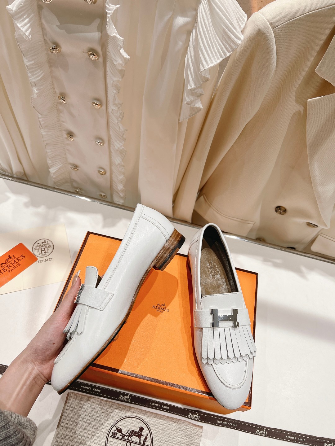 高版本出厂 🆕Herme…s fw new arrival～H家新款kelly扣乐福鞋鞋型很好看，见到到