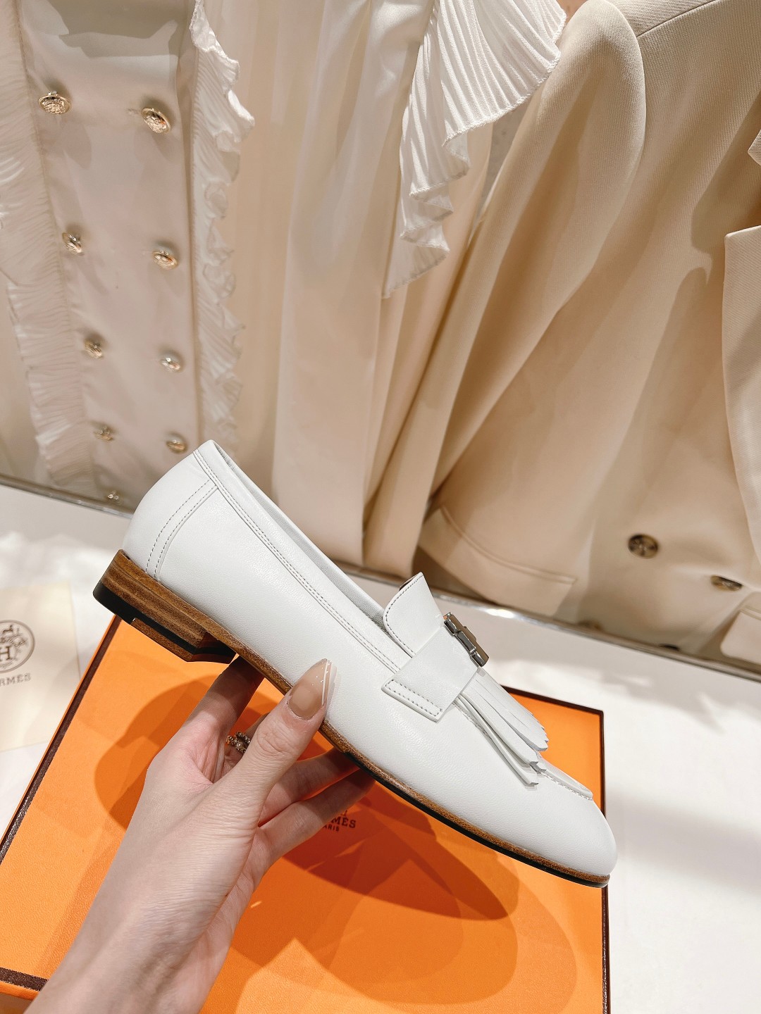 高版本出厂 🆕Herme…s fw new arrival～H家新款kelly扣乐福鞋鞋型很好看，见到到