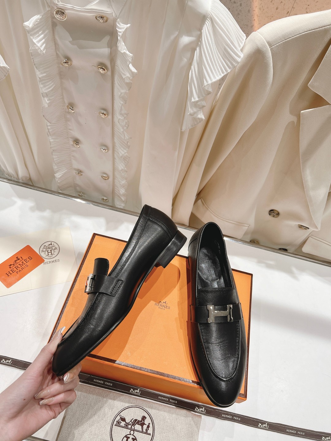 高版本出厂 🆕Herme…s fw new arrival～H家新款kelly扣乐福鞋鞋型很好看，见到到