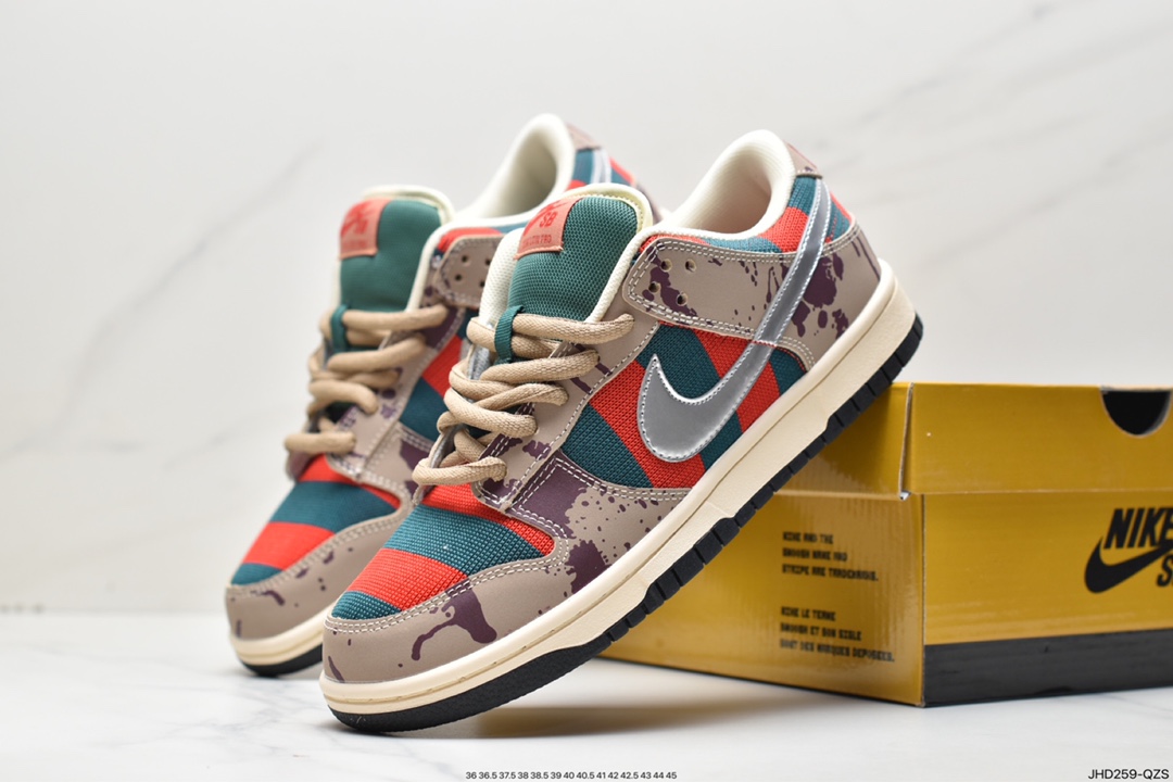 190 耐克STRANGELOVE x NIKE SB DUNK LOW “Raygun”猛鬼街 313170-202