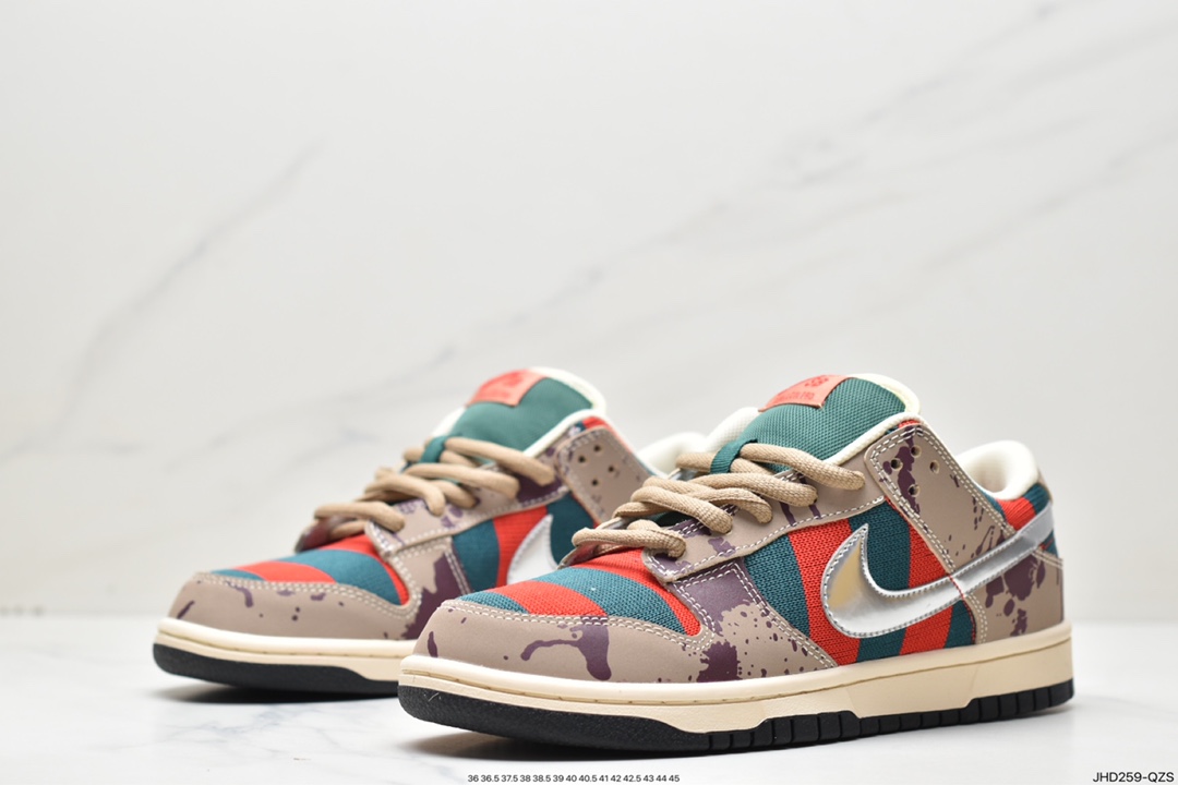 190 耐克STRANGELOVE x NIKE SB DUNK LOW “Raygun”猛鬼街 313170-202