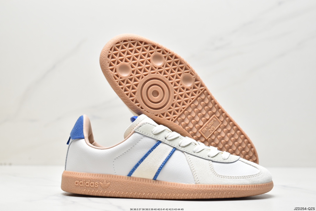 140 Adidas Originals BW Army 米白蓝三叶草德训鞋 HQ6457