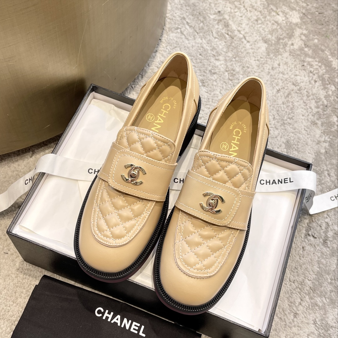CHANEL Mules Loafers | Vintage Luxe Loafers | Double C Metal Buckle + Oiled Wax Calfskin