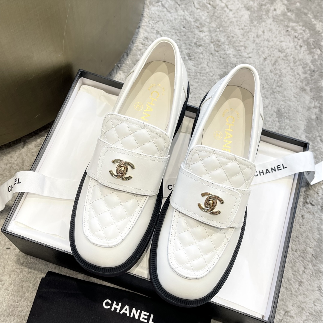 CHANEL Mules Loafers | Vintage Luxe Loafers | Double C Metal Buckle + Oiled Waxed Calfskin