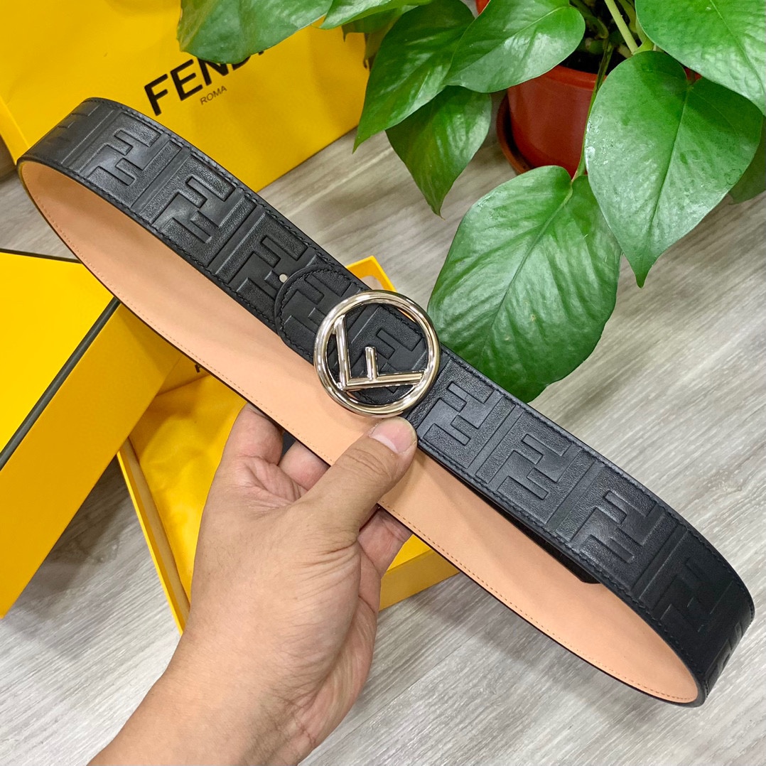 FENDl芬迪宽40MM双面原版小牛