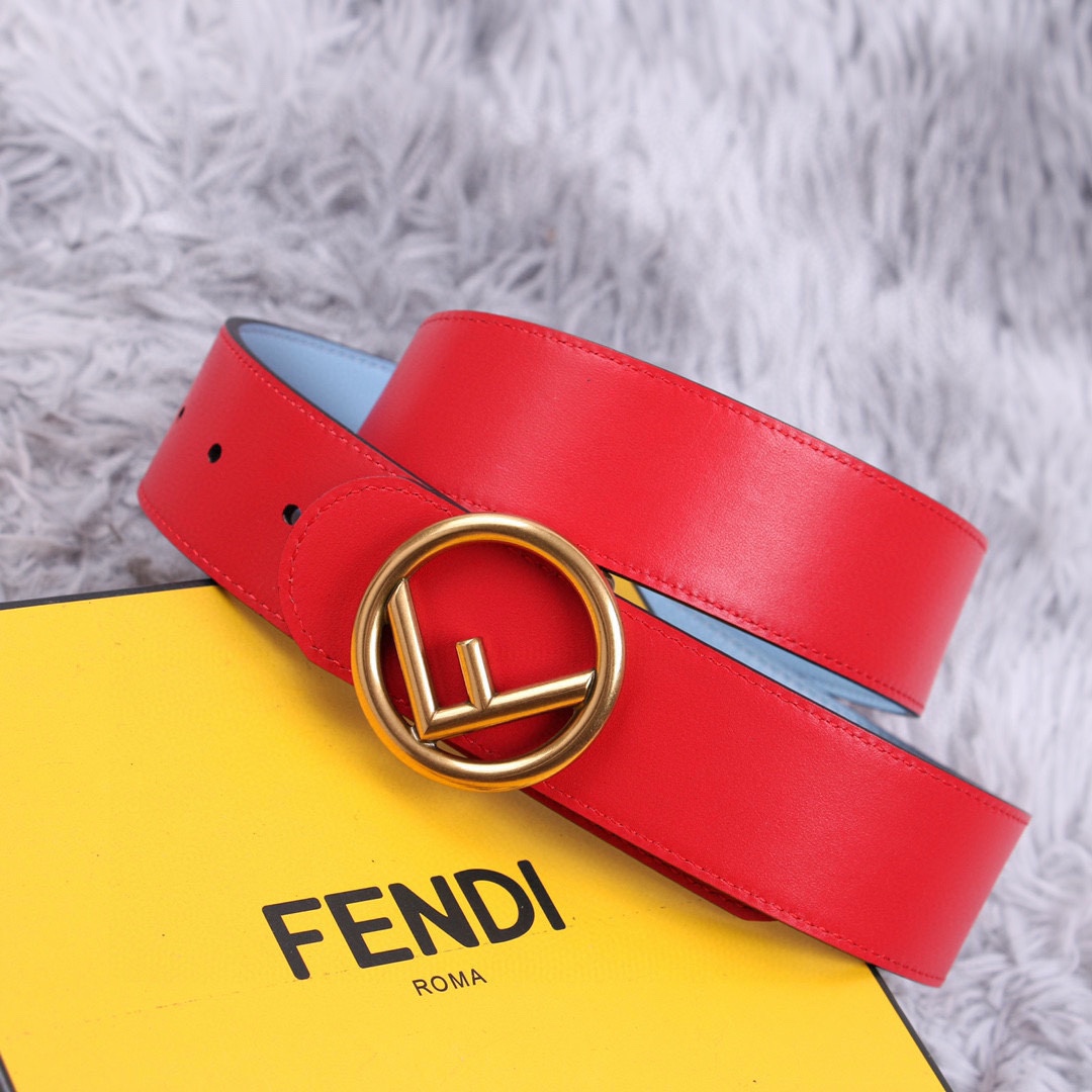 FENDI芬迪宽3.8CM女神腰帶雙