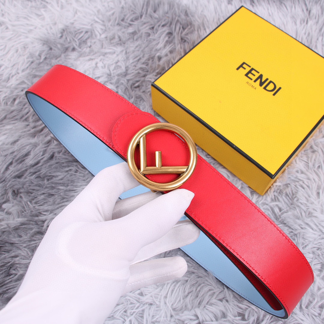 FENDI芬迪宽3.8CM女神腰帶雙