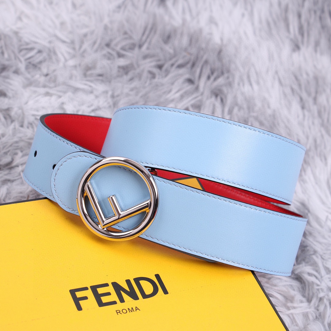 FENDI芬迪宽3.8CM女神腰帶雙