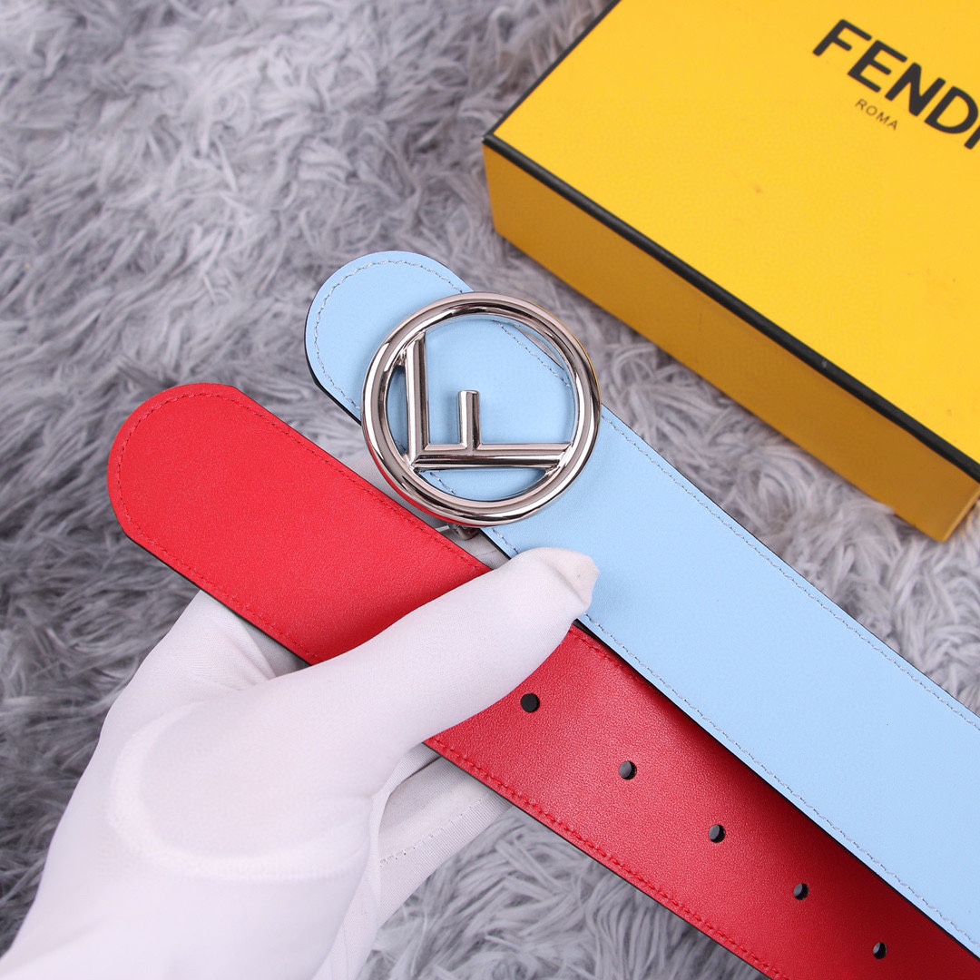 FENDI芬迪宽3.8CM女神腰帶雙