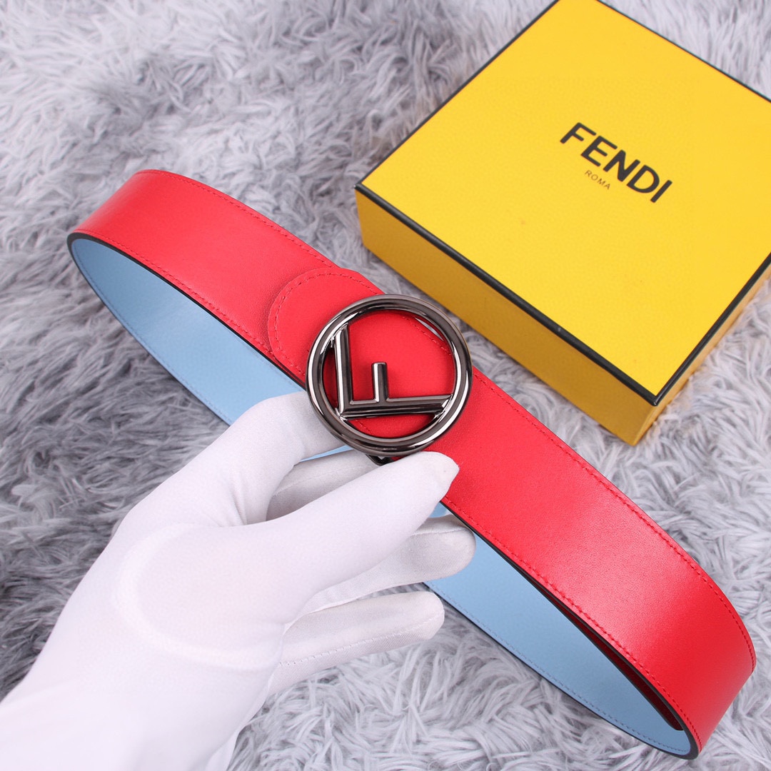 FENDI芬迪宽3.8CM女神腰帶雙