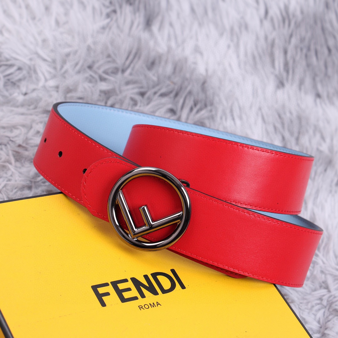 FENDI芬迪宽3.8CM女神腰帶雙