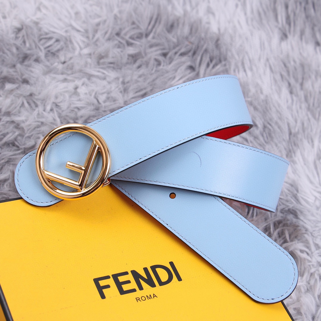 FENDI芬迪宽3.8CM女神腰帶雙