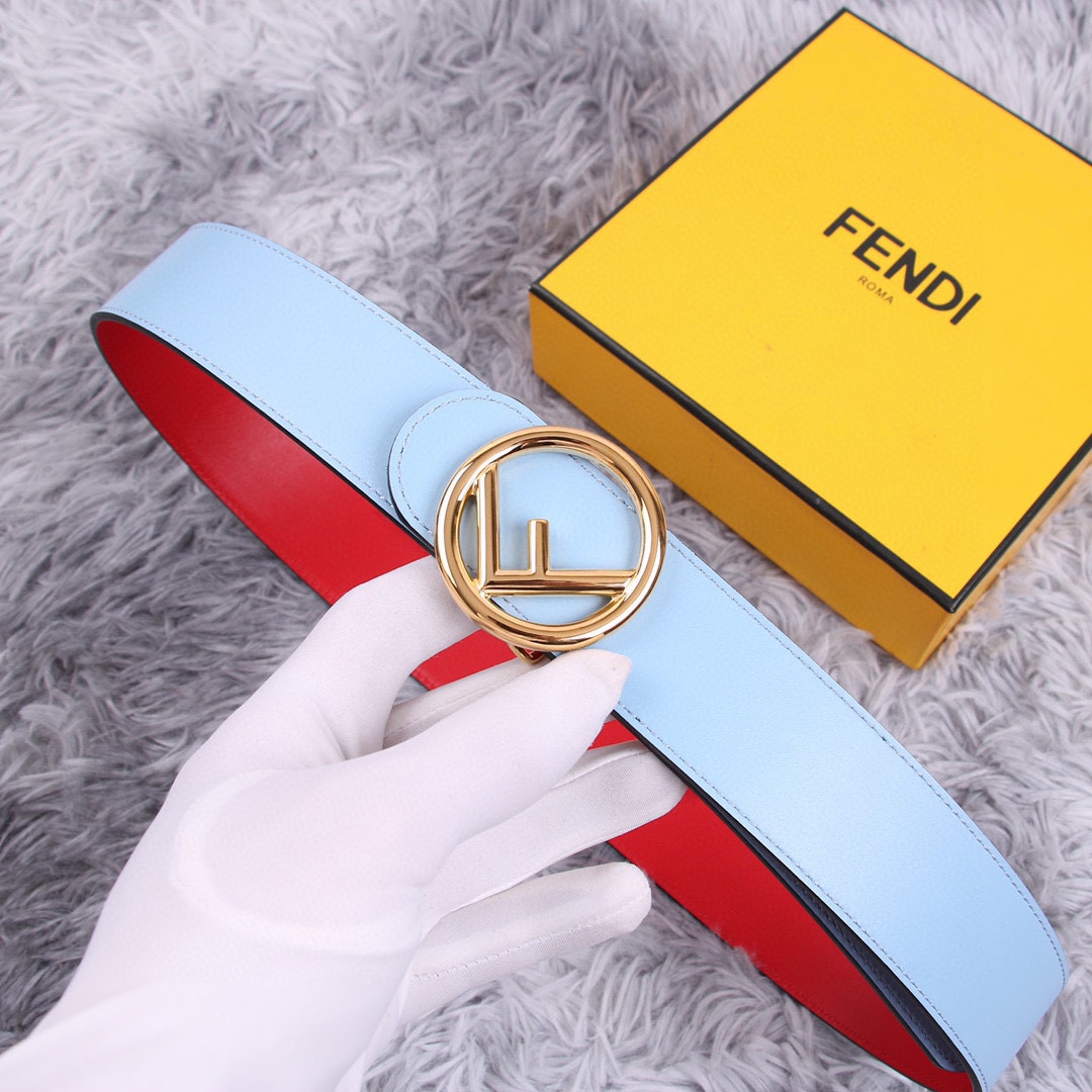 FENDI芬迪宽3.8CM女神腰帶雙