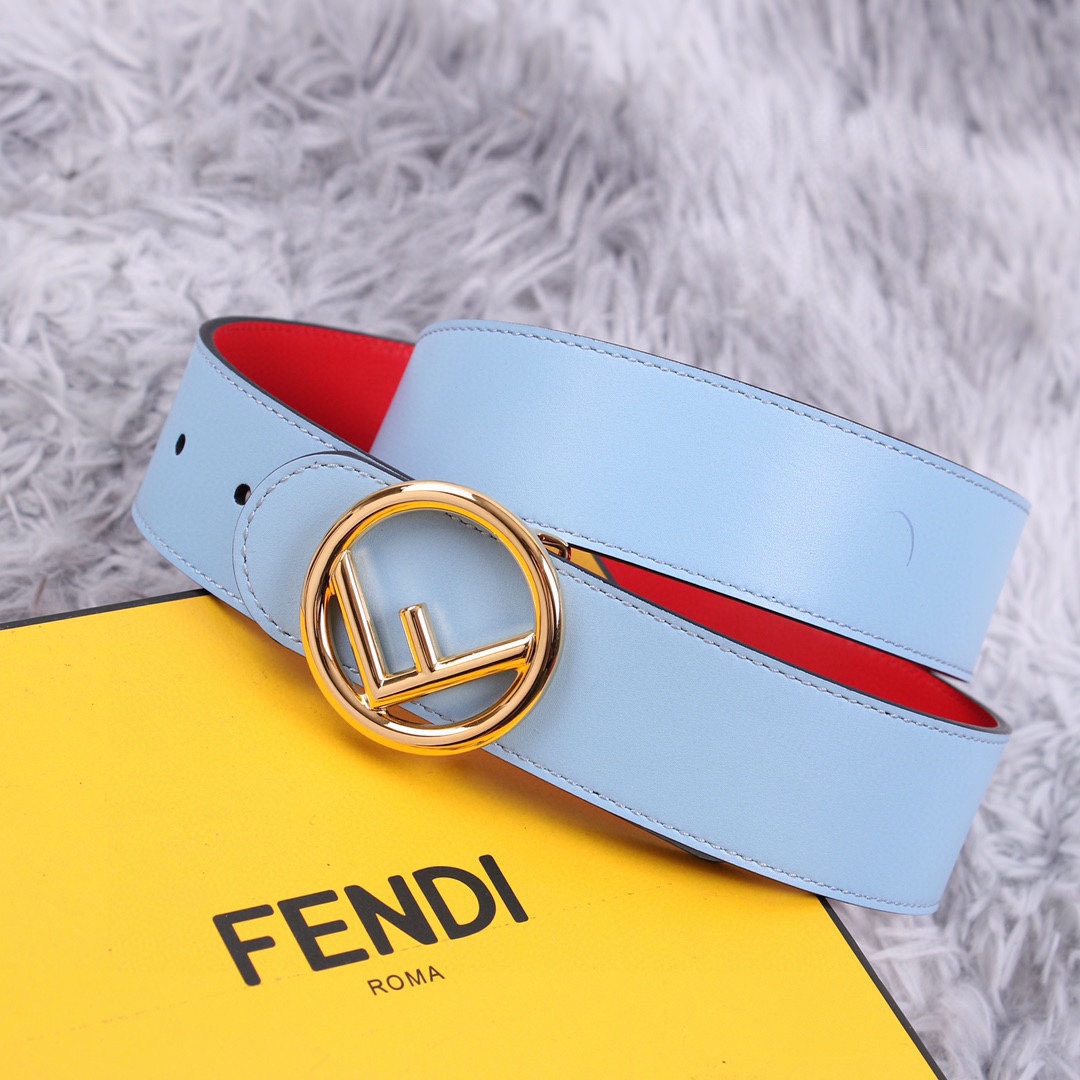 FENDI芬迪宽3.8CM女神腰帶雙