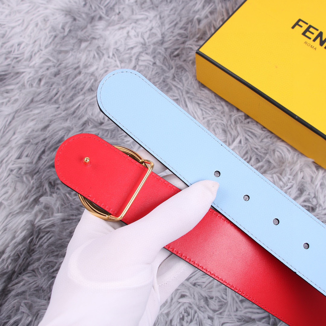 FENDI芬迪宽3.8CM女神腰帶雙