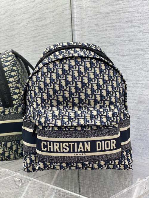 Christian Dior Oblique Embroidery Backpack,Stylish and Functional, 35*41*15cm 1 Christian Dior Oblique Embroidery Backpack,Stylish and Functional, 35*41*15cm