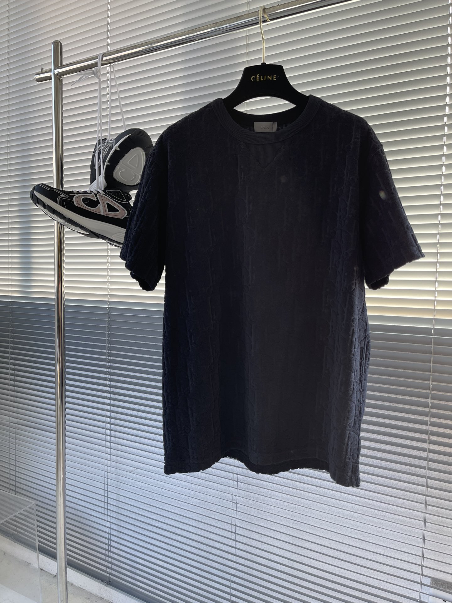 Dior Clothing T-Shirt Black Blue Brown Dark Sky White Unisex Cotton Spring Collection Fashion Short Sleeve