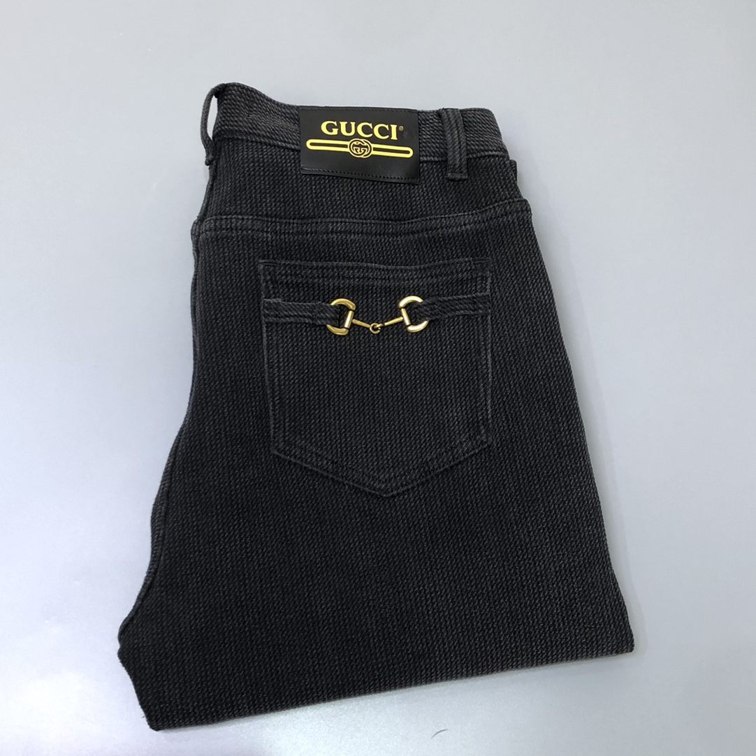 Gucci 品牌标识元素水洗休闲裤