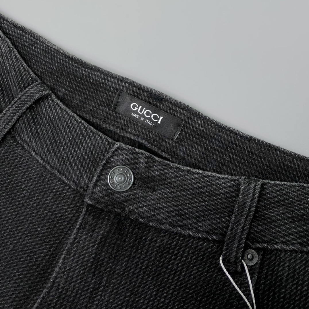 Gucci 品牌标识元素水洗休闲裤