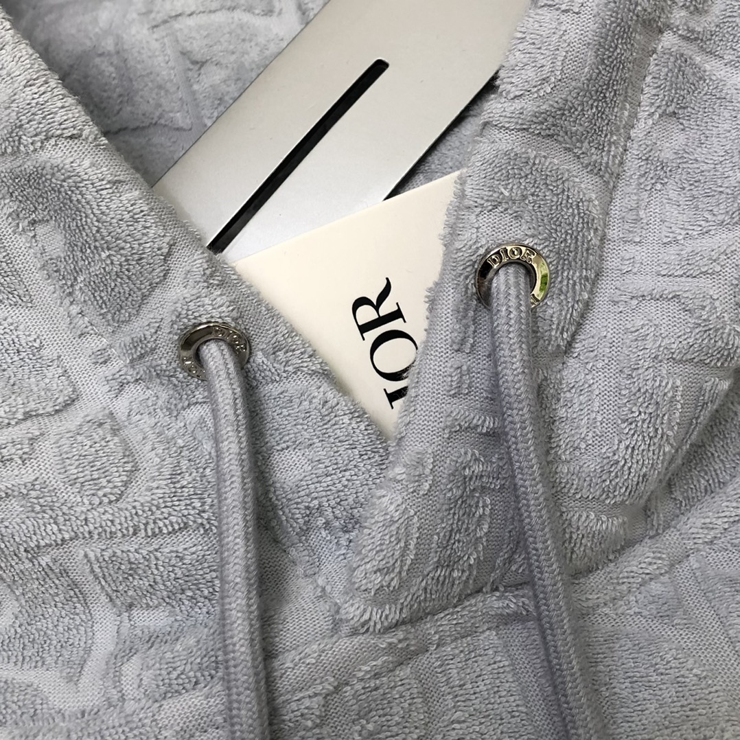 Dior 毛圈棉质印花宽松版型连帽卫衣