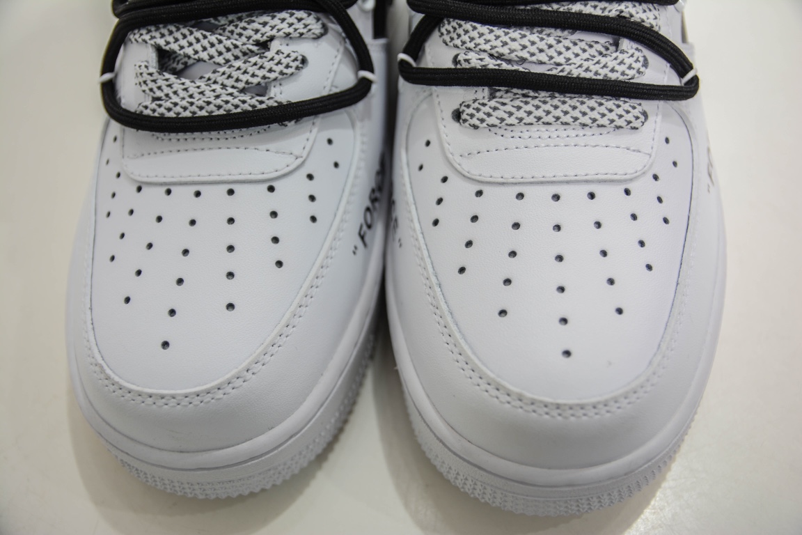 220 Off-White x Nike Air Force 1'07 Low”White/Black”空军一号CV1724-115