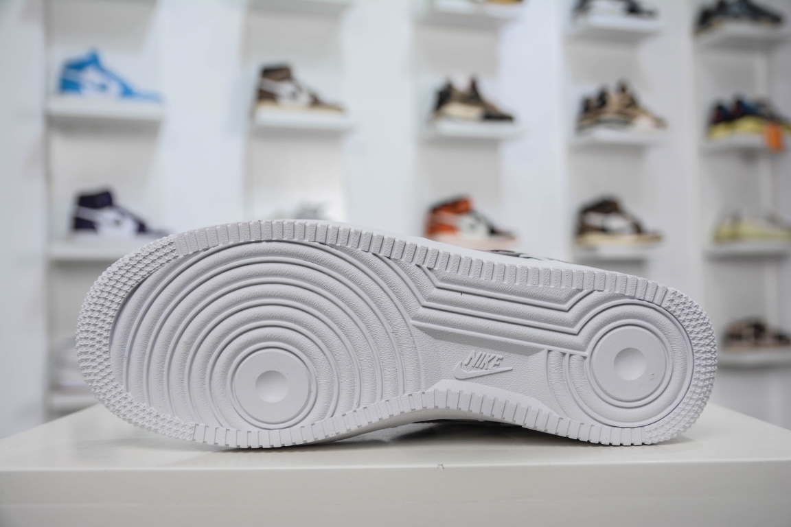 220 Off-White x Nike Air Force 1'07 Low”White/Black”空军一号CV1724-115