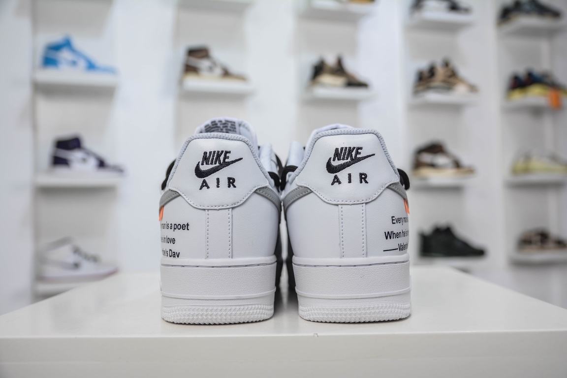220 Off-White x Nike Air Force 1'07 Low”White/Black”空军一号CV1724-115