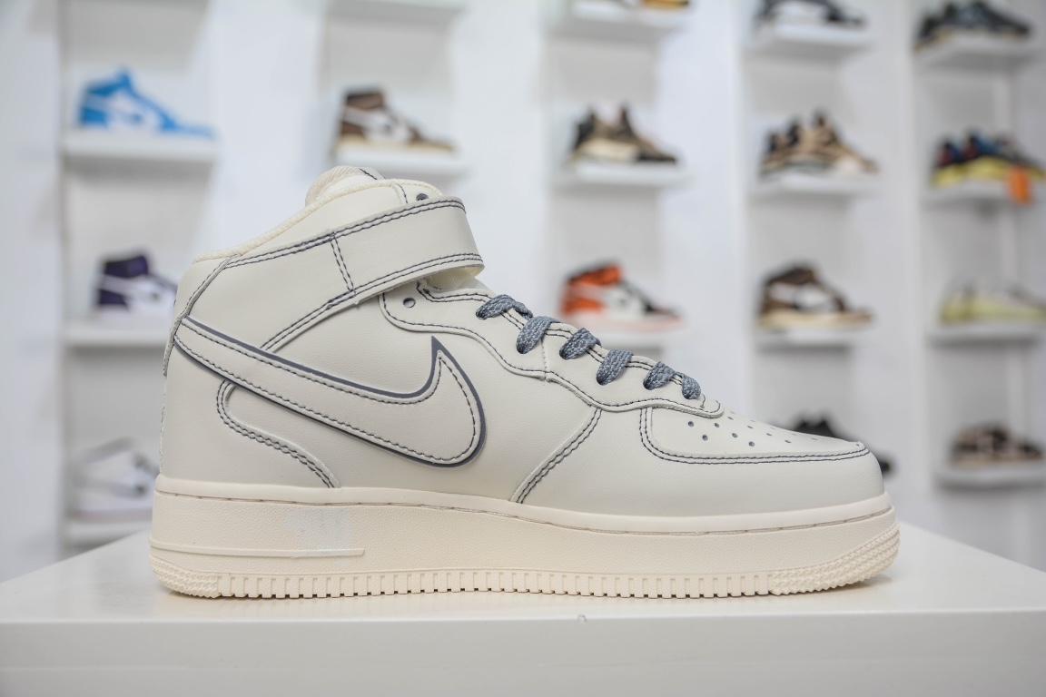 260 Nike Air Force 1 MID 米灰满天星 BY6899-691