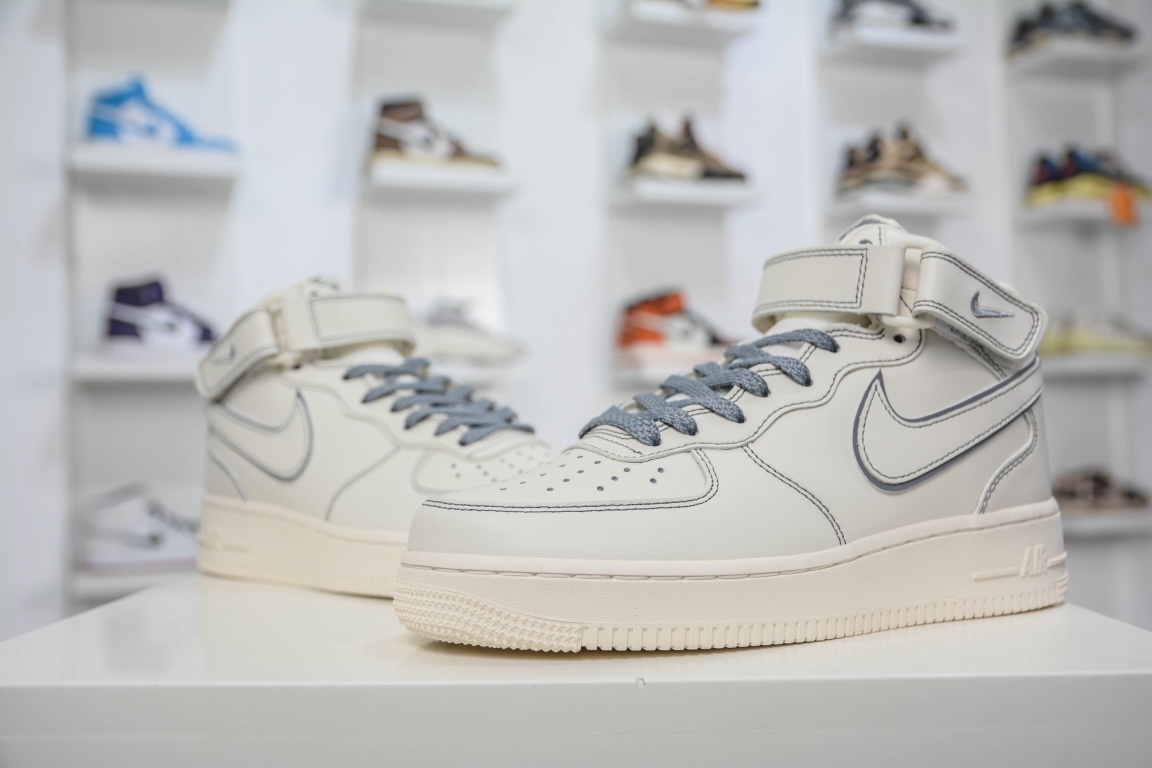 260 Nike Air Force 1 MID 米灰满天星 BY6899-691