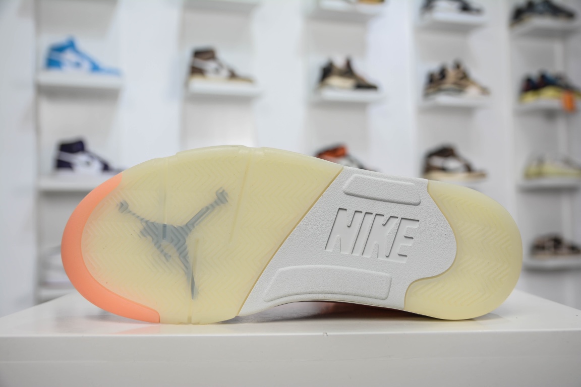 480 独家纯原供应 乔5 DJ Khaled x Air Jordan 5 “Crimson Bliss”联名橙 DV4982-641