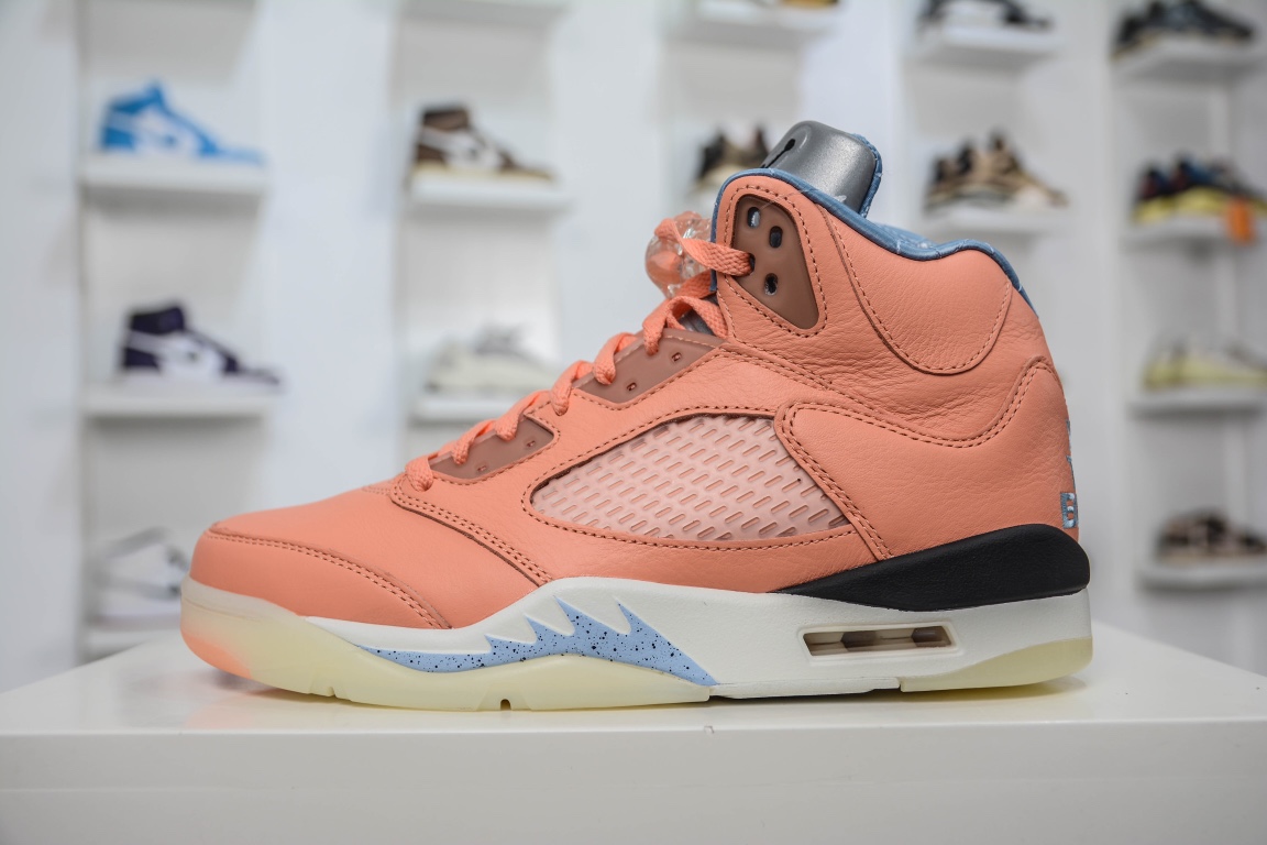 480 独家纯原供应 乔5 DJ Khaled x Air Jordan 5 “Crimson Bliss”联名橙 DV4982-641