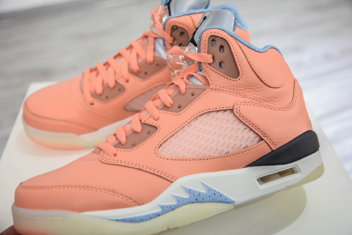 480 独家纯原供应 乔5 DJ Khaled x Air Jordan 5 “Crimson Bliss”联名橙 DV4982-641