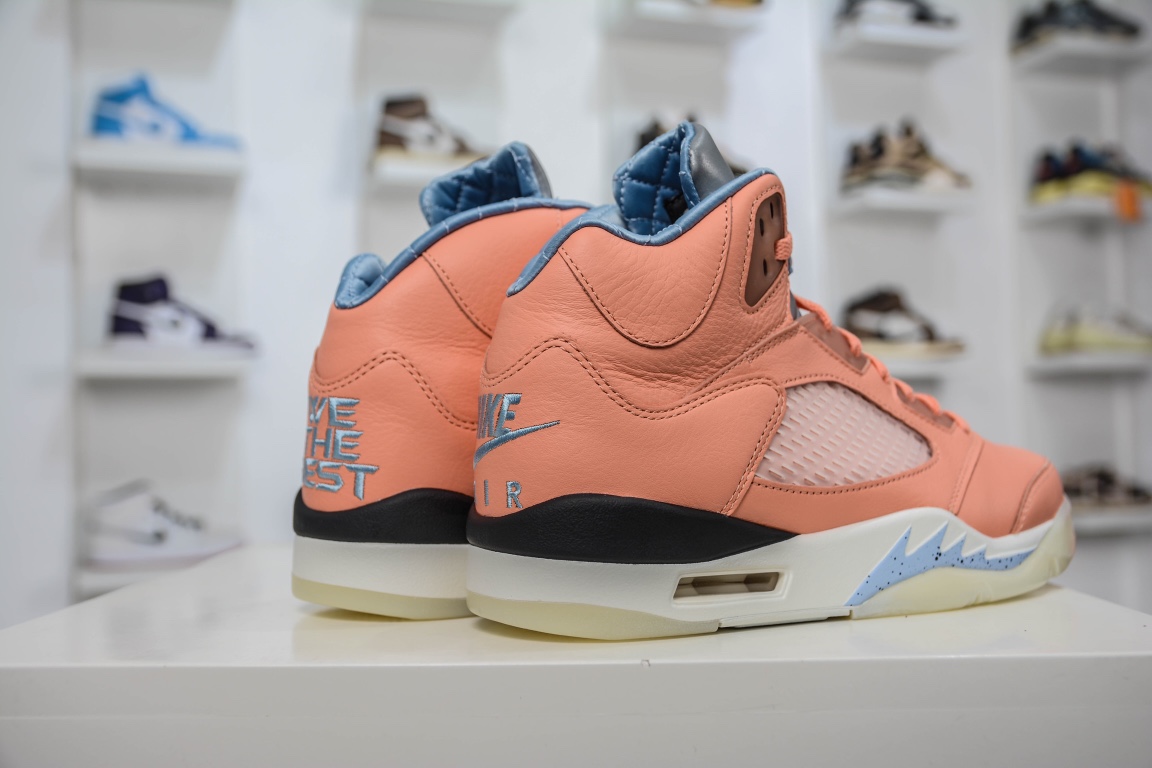 480 独家纯原供应 乔5 DJ Khaled x Air Jordan 5 “Crimson Bliss”联名橙 DV4982-641