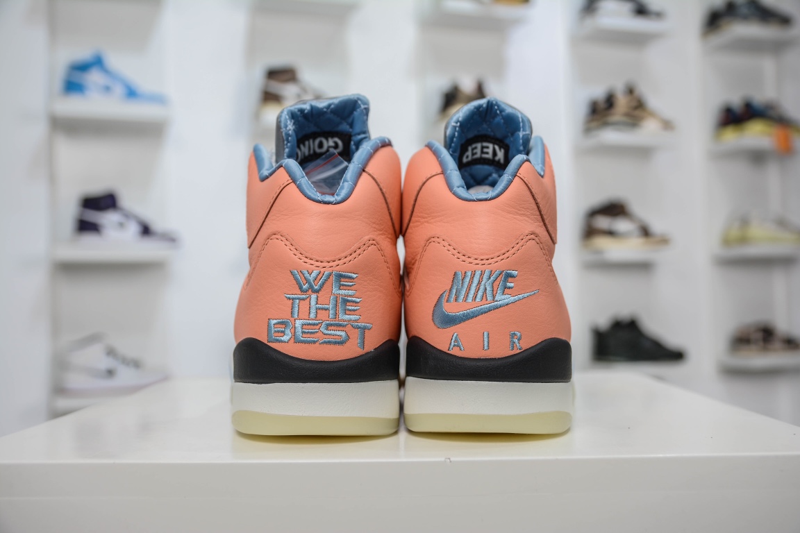 480 独家纯原供应 乔5 DJ Khaled x Air Jordan 5 “Crimson Bliss”联名橙 DV4982-641