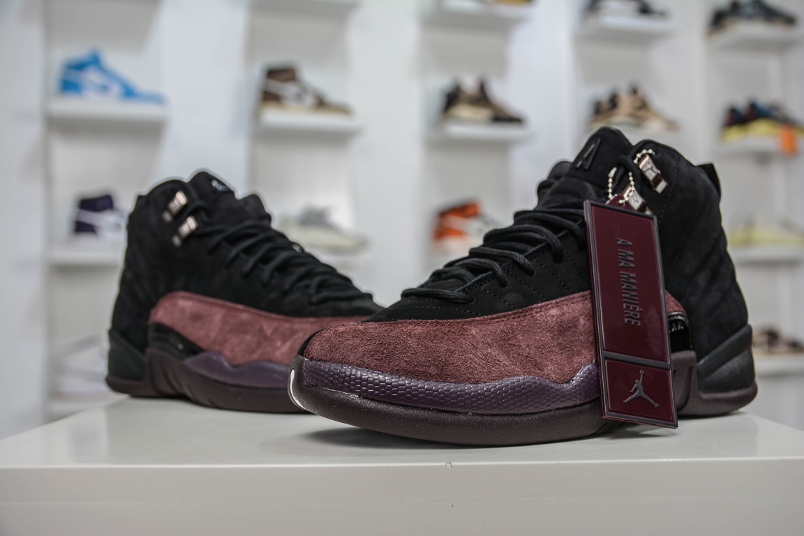 500 独家纯原出货乔12 Air Jordan 12 Retro AMM黑酒红 DV6989-001