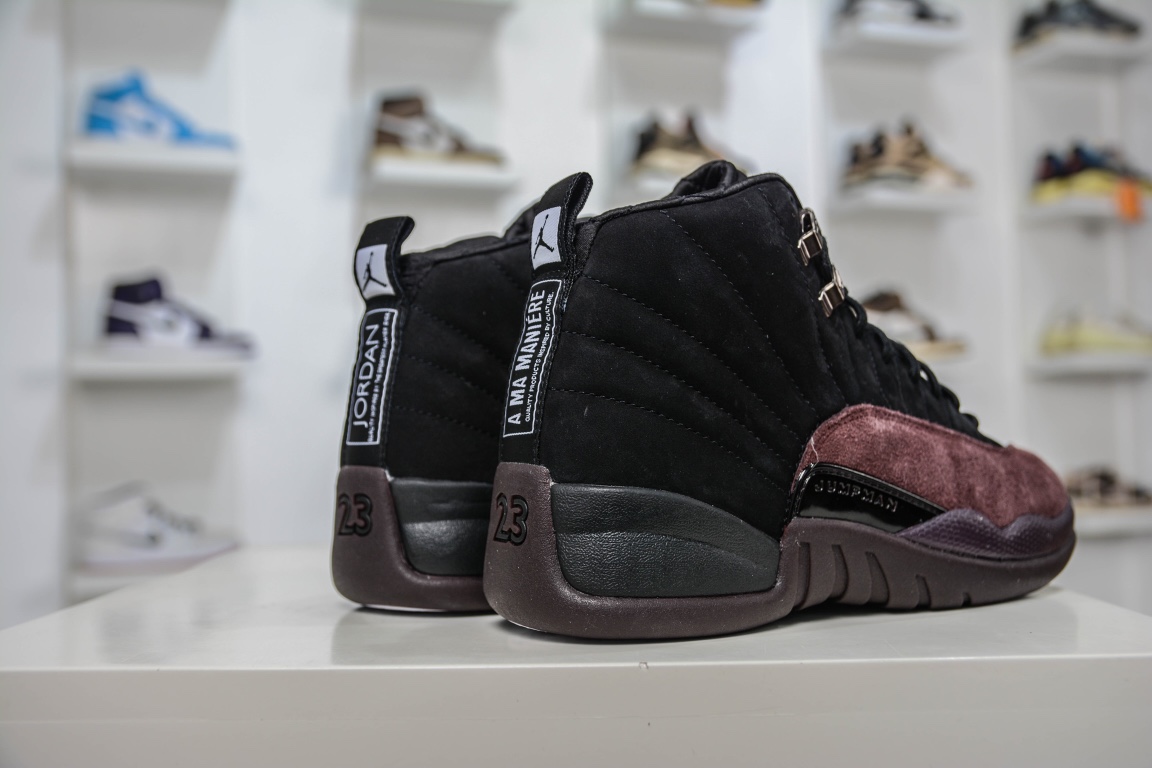 500 独家纯原出货乔12 Air Jordan 12 Retro AMM黑酒红 DV6989-001