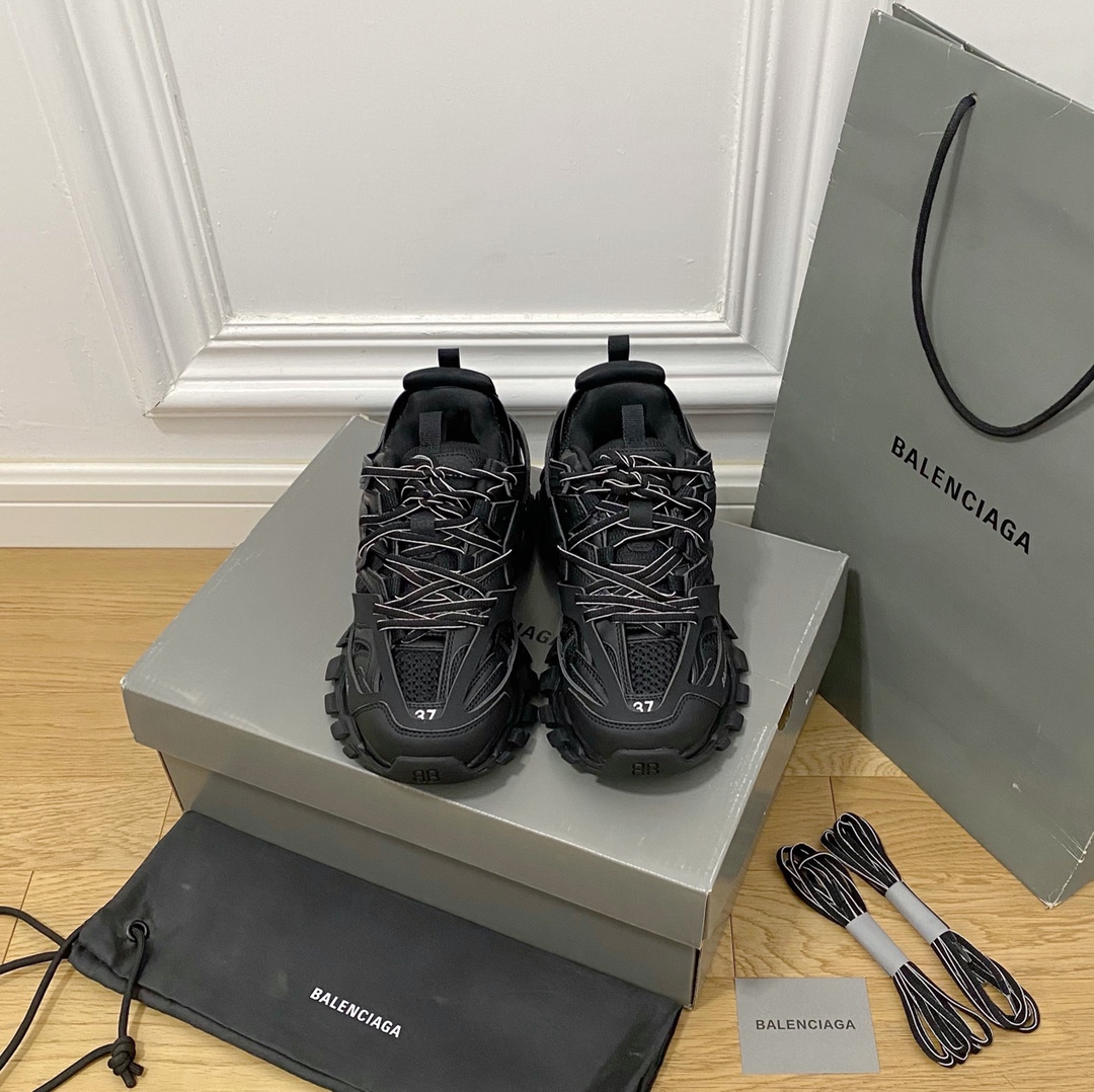 Balenciaga negro · Balenciaga 2022ss nuevo nuevo color Track 3.0 zapatos para papá de tercera generación zapatos deport…