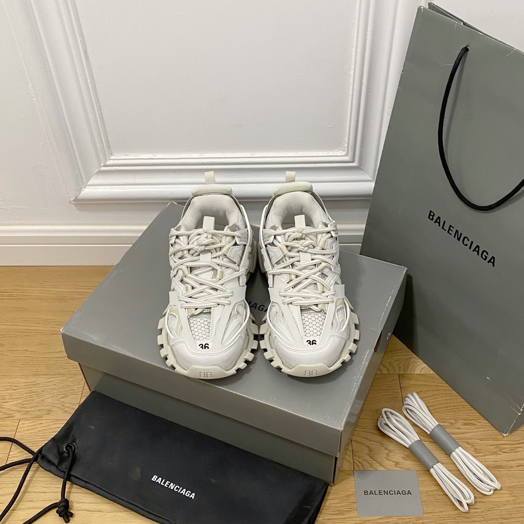 Balenciaga blanco · Balenciaga 2022ss nuevo nuevo color Track 3.0 zapatos para papá de tercera generación, zapatos depo…