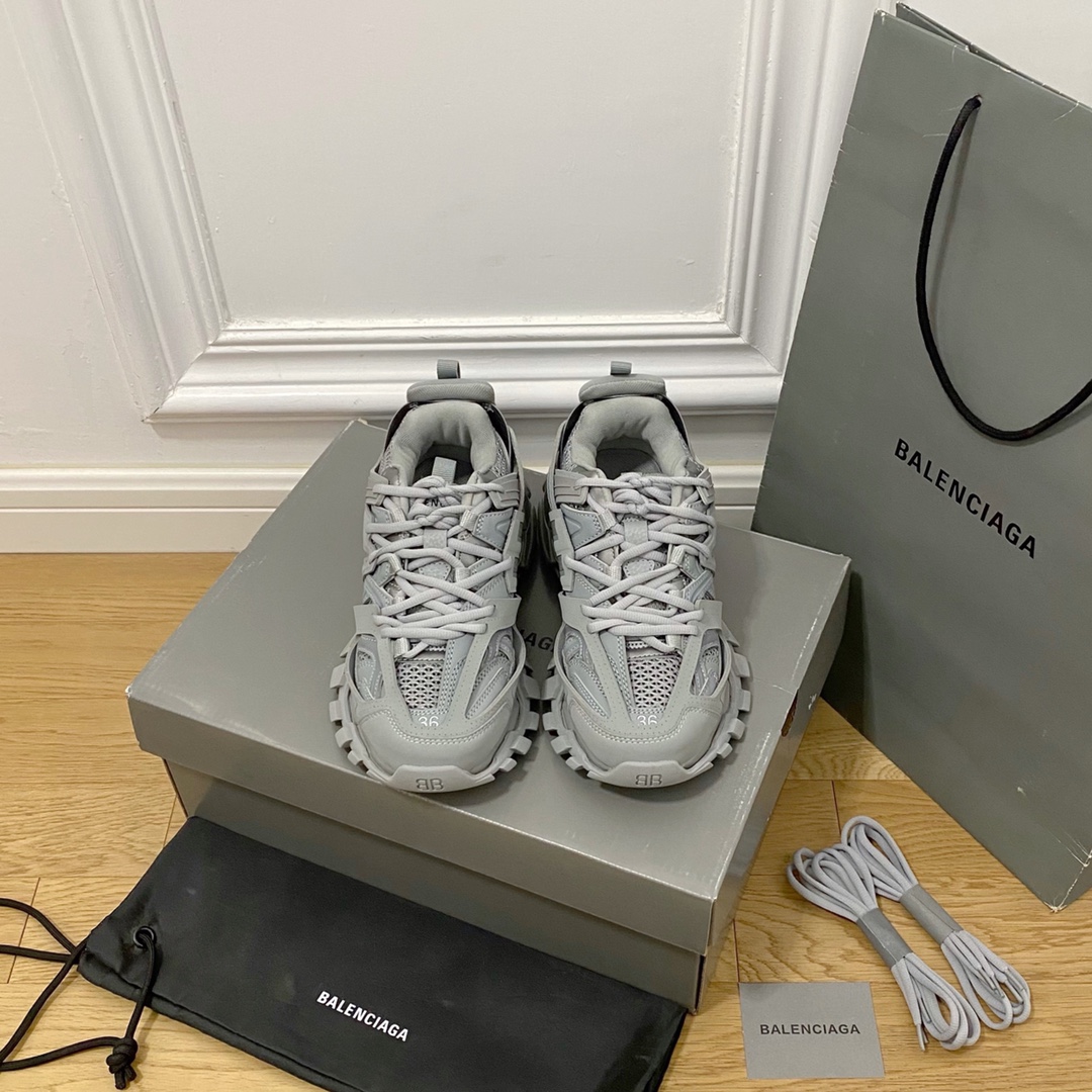 Gris espacial Balenciaga · Balenciaga 2022ss Nuevo Nuevo Color Track 3.0 Zapatos para papá de tercera generación Zapato…