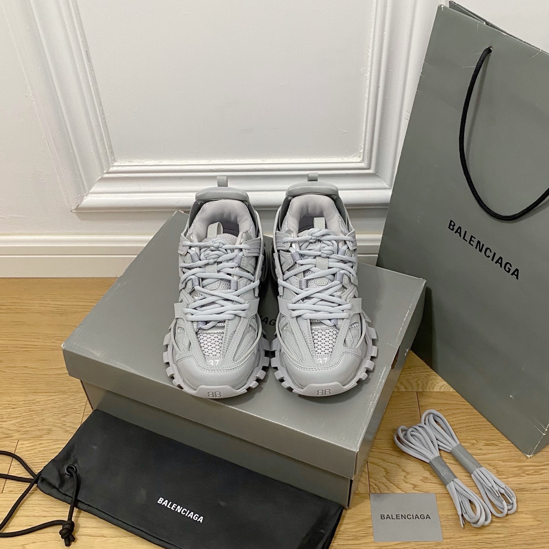 Haze Grey Balenciaga · Balenciaga 2022ss Nuevo Nuevo Color Track 3.0 Zapatos para papá de tercera generación Zapatos de…
