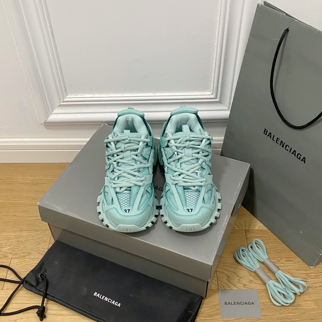 Balenciaga verde · Balenciaga 2022ss nuevo nuevo color Track 3.0 zapatos para papá de tercera generación, zapatos depor…